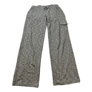Kuhl Mova Relaxed Leg Pants Gray Heather Drawcord Womens Size 8 Athletic Stretch